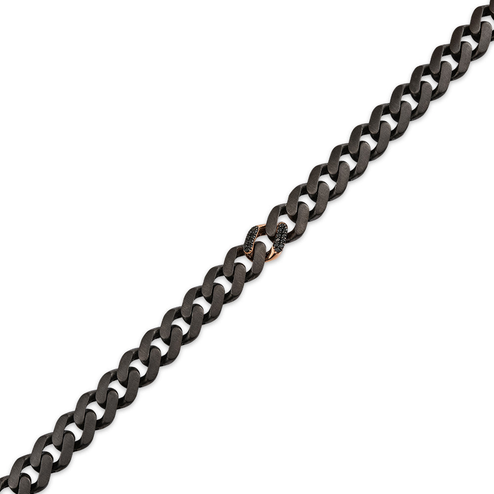 Men Silver Diamond Bracelet