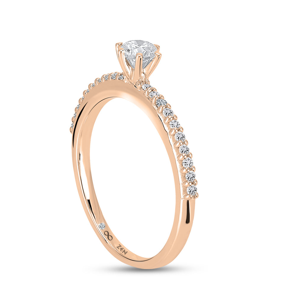 Sidestone Diamond Engagement Ring