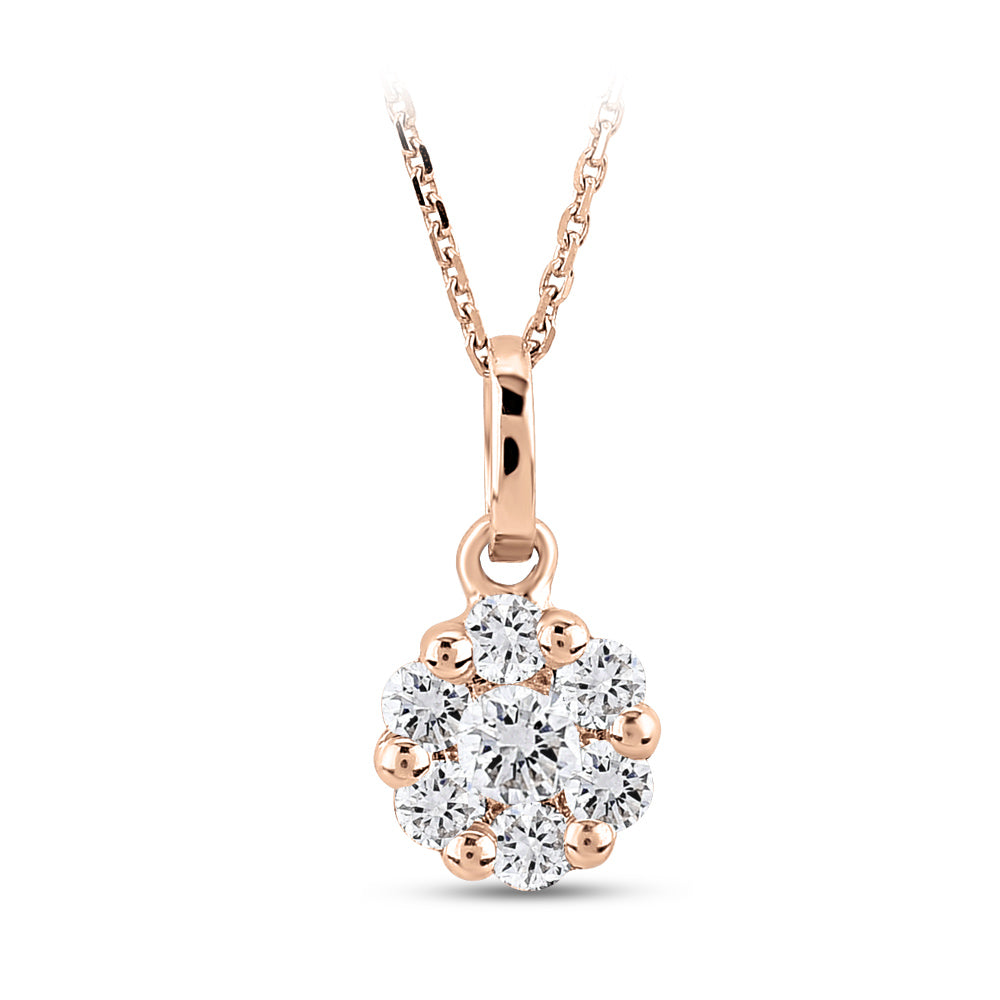 Halo Diamond Necklace