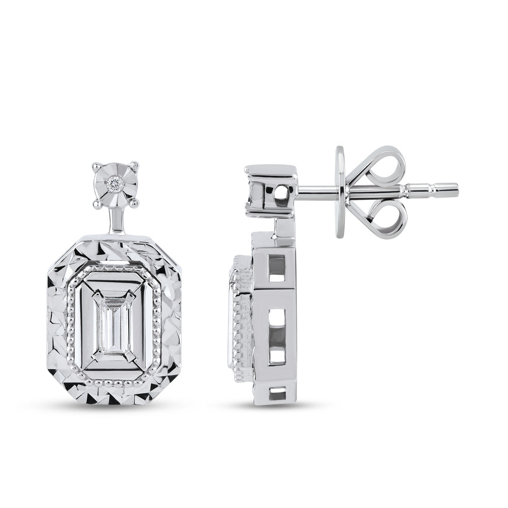 Baguette Diamond Earrings