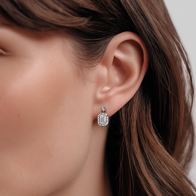 Baguette Diamond Earrings