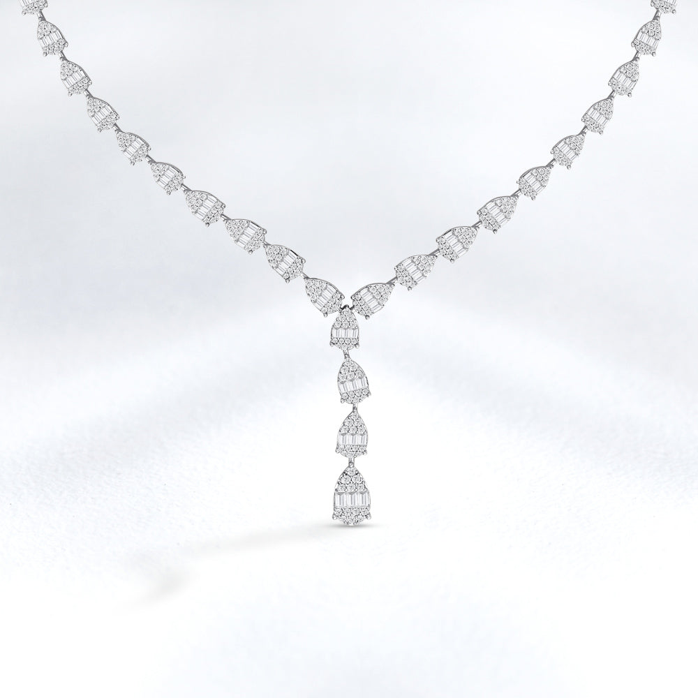 Baguette Diamond Necklace