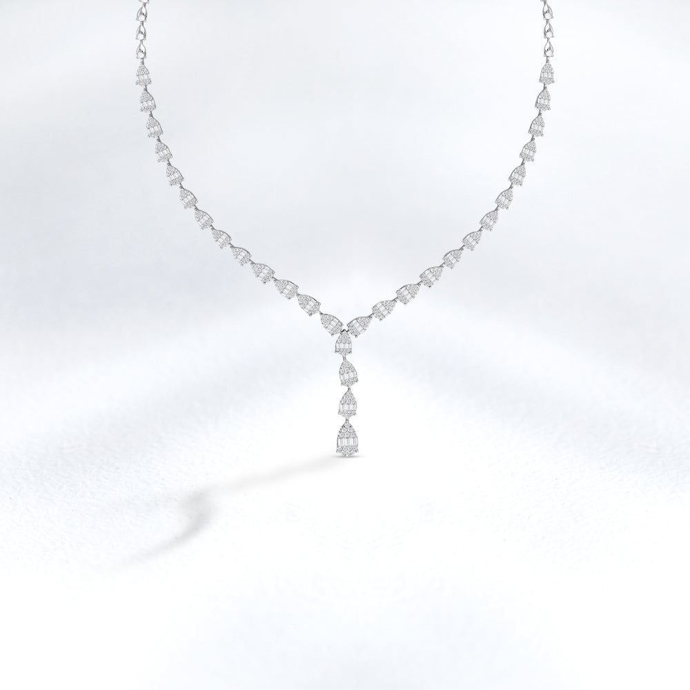 Baguette Diamond Necklace