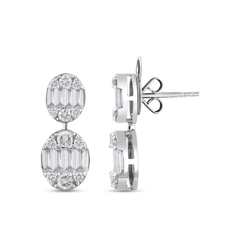 Baguette Diamond Earrings