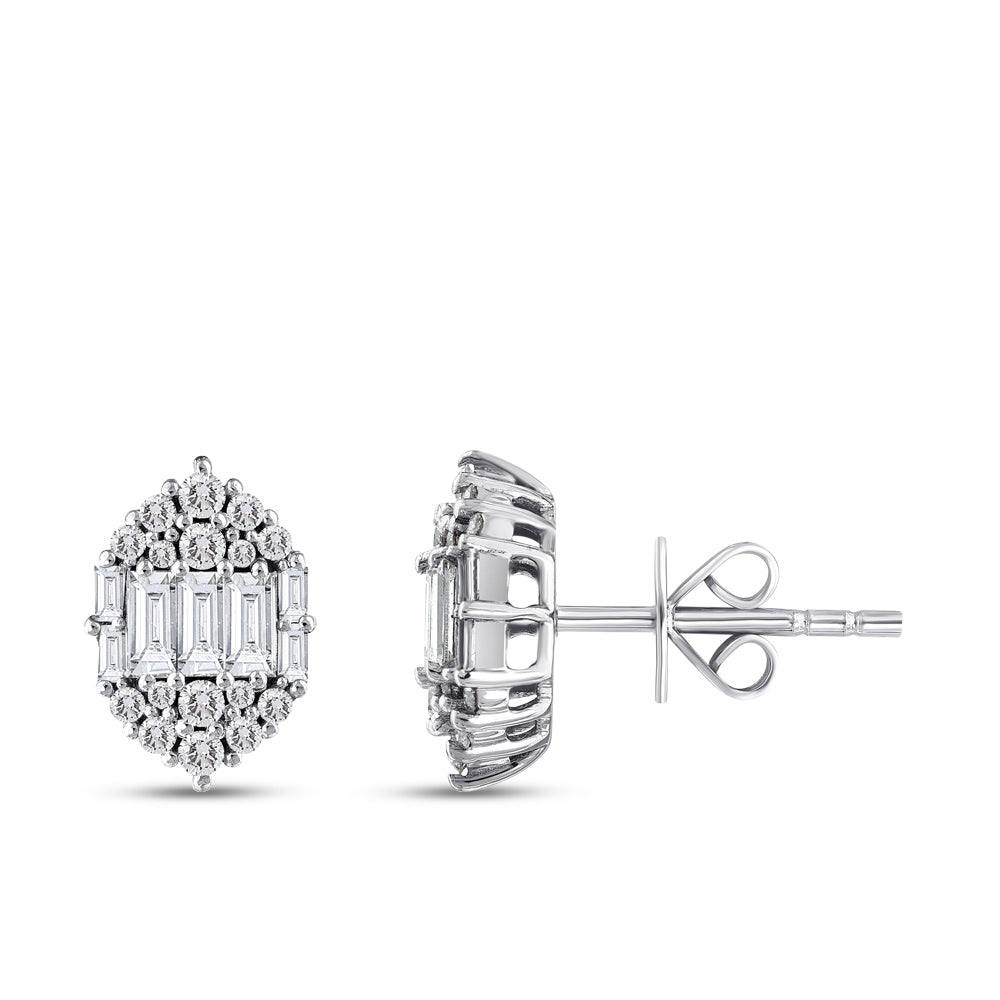 Baguette Diamond Earrings