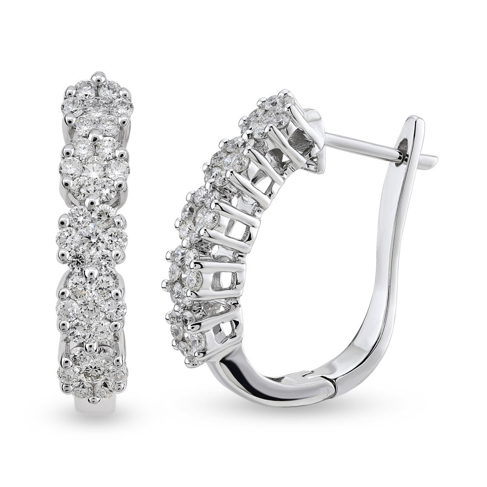 Halo Diamond Earrings