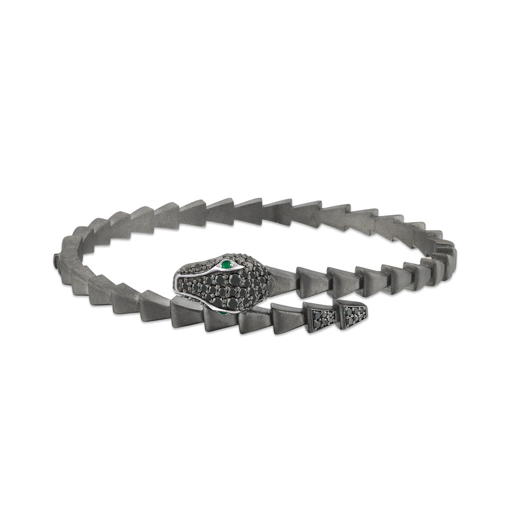 Men Silver Diamond Bracelet
