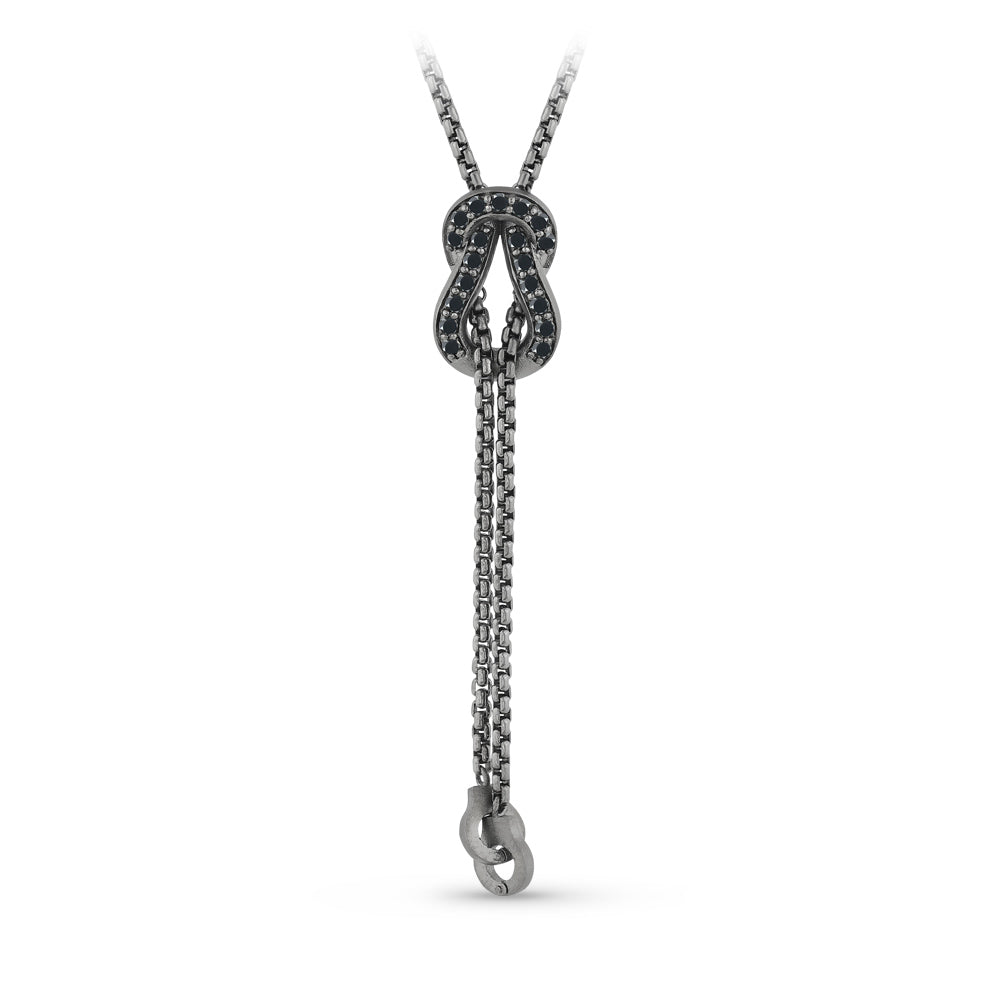 Men Silver Diamond Necklace