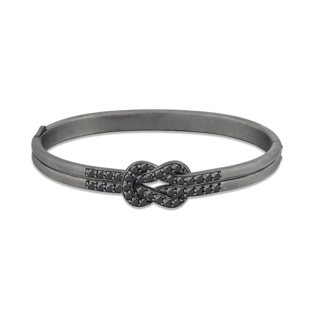 Men Silver Diamond Bracelet