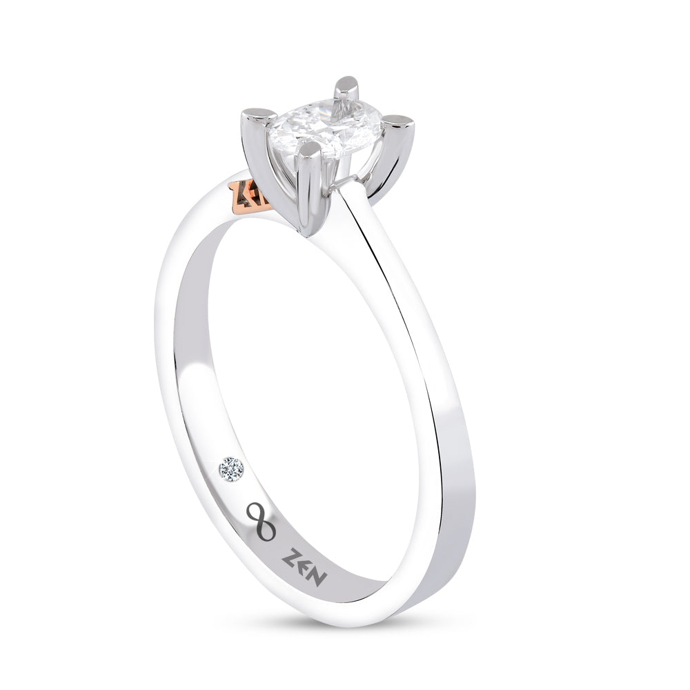 Oval Diamond Engagement Ring
