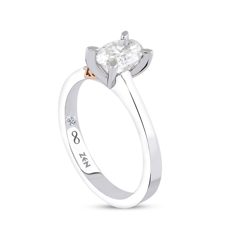 Oval Diamond Engagement Ring
