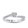 Sidestone Diamond Engagement Ring