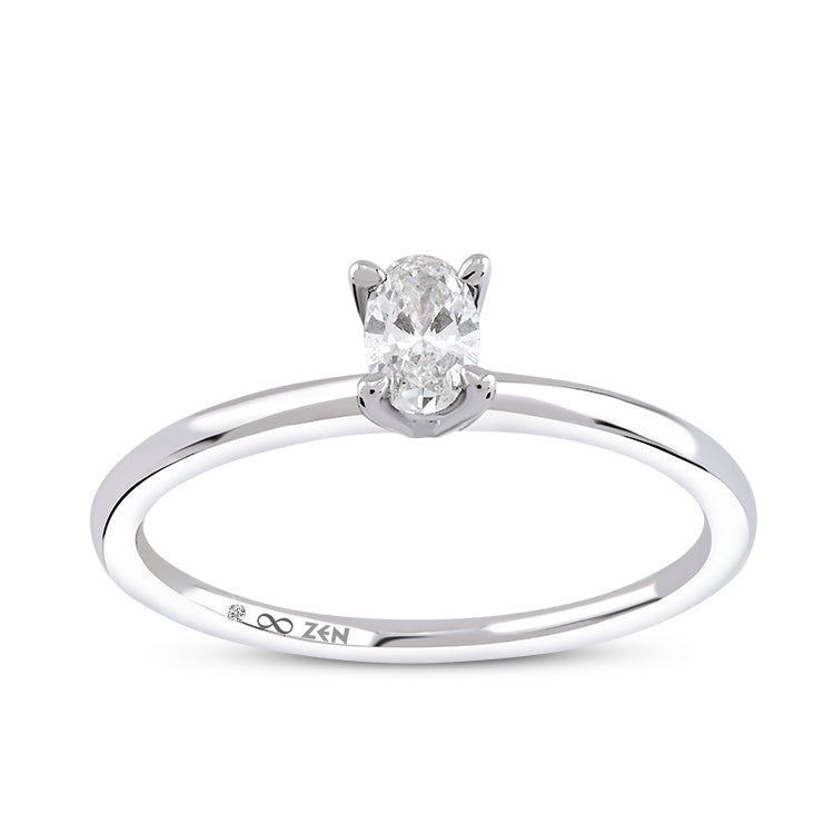 Oval Diamond Engagement Ring
