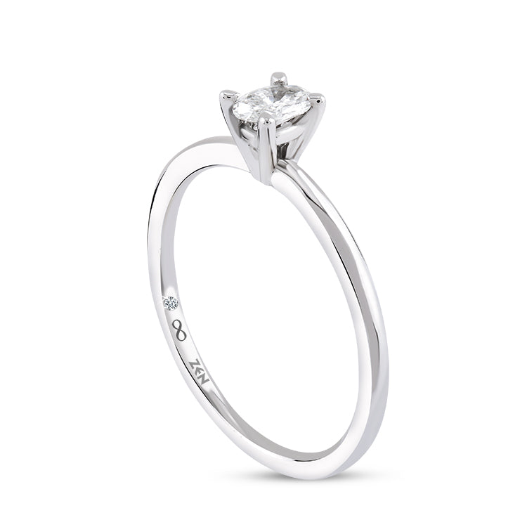 Oval Diamond Engagement Ring