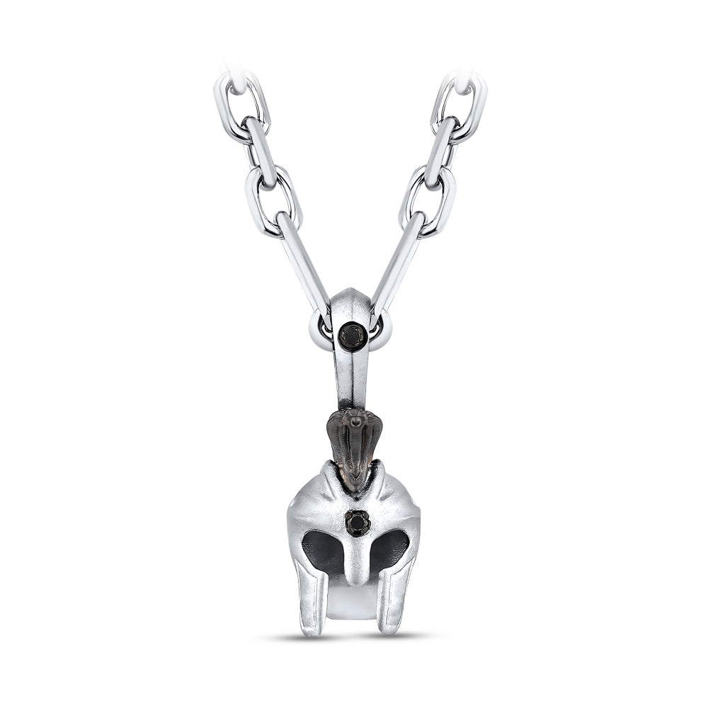 Men Silver Diamond Necklace