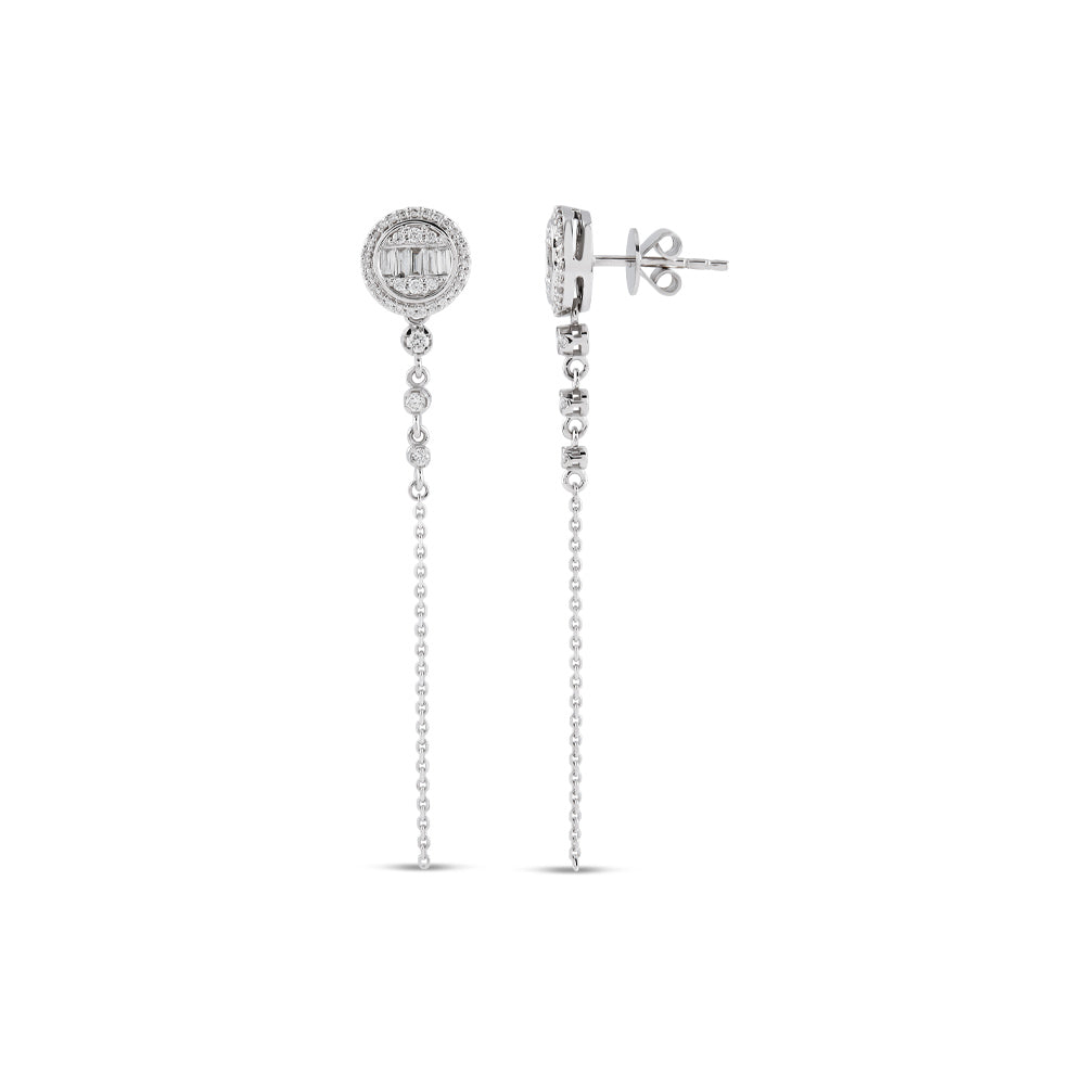 Baguette Diamond Earrings