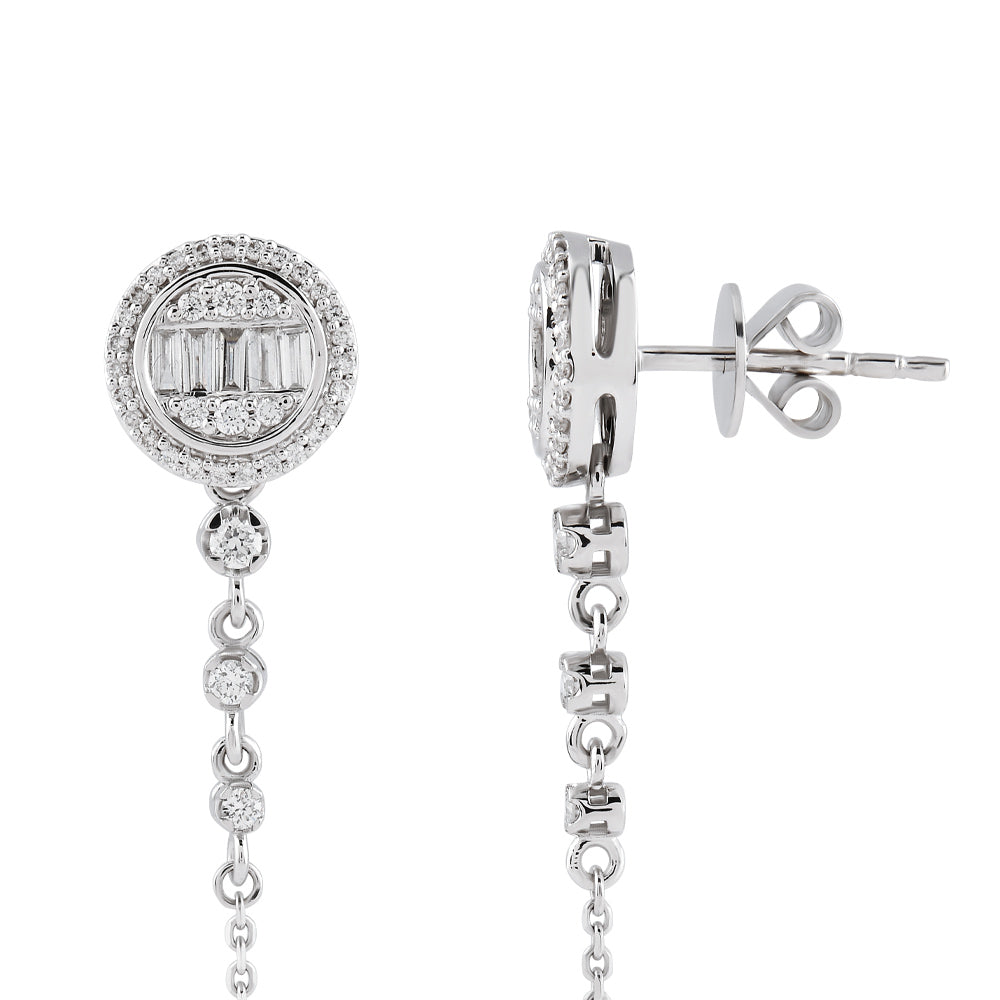 Baguette Diamond Earrings