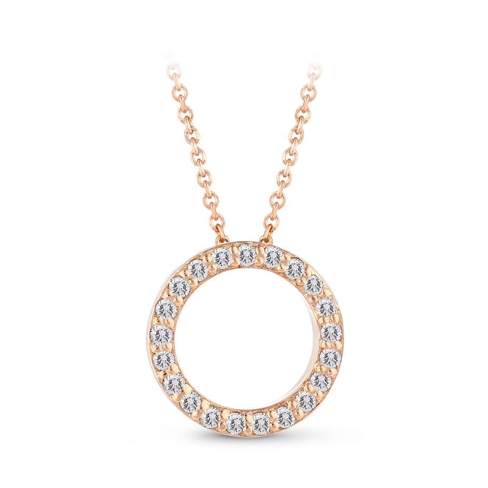 Diamond Initial Necklace O