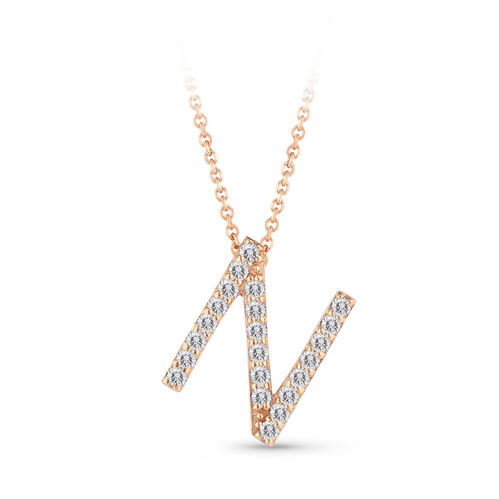 Diamond Initial Necklace N
