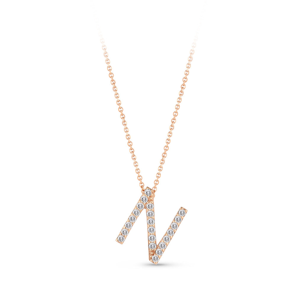 Diamond Initial Necklace N