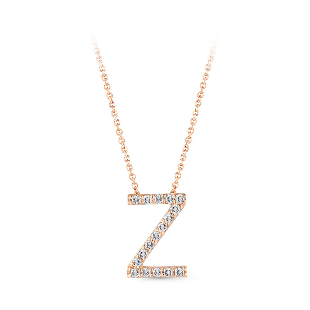 Diamond Initial Necklace Z