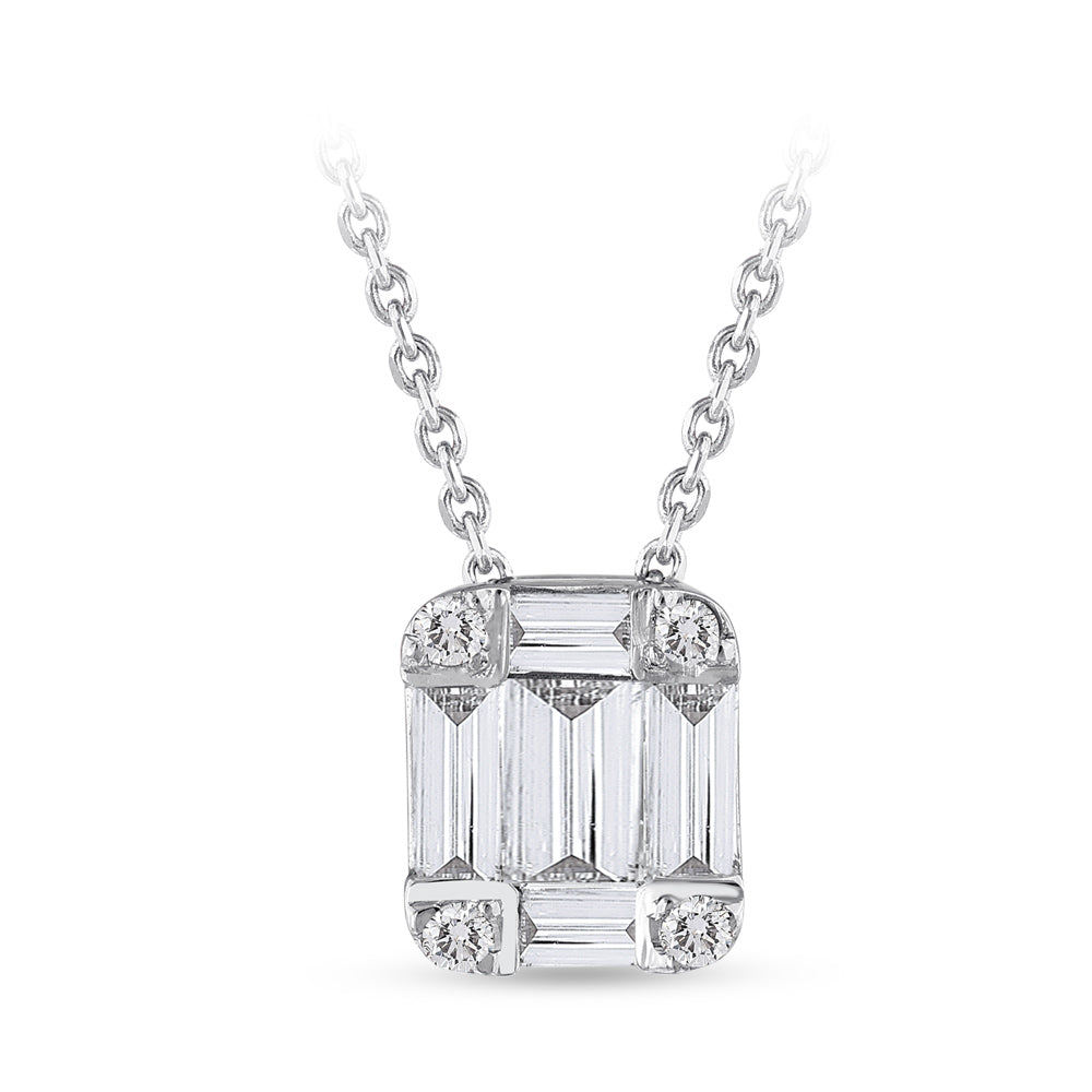 Baguette Diamond Necklace