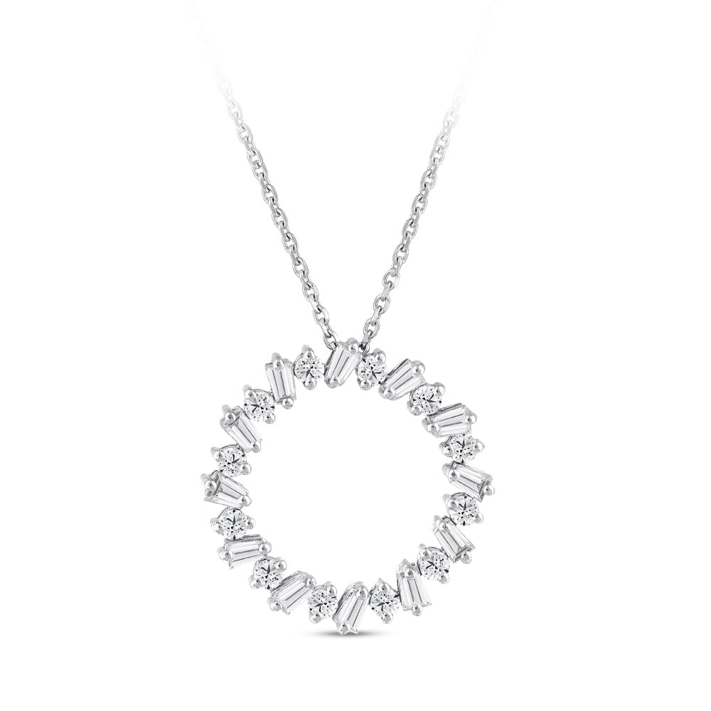 Trapez Diamond Necklace
