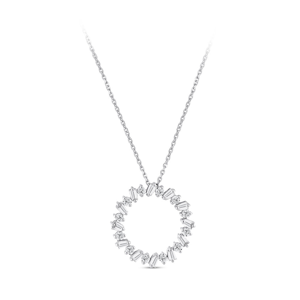 Trapez Diamond Necklace