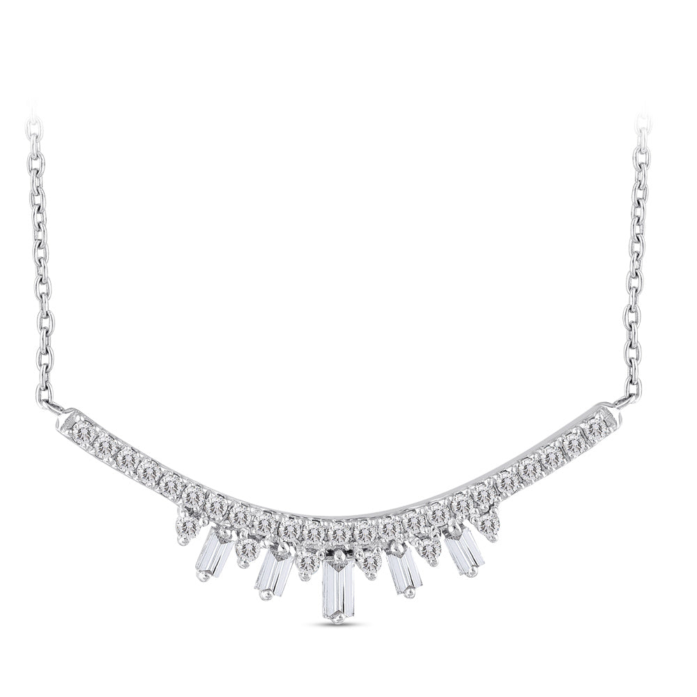 Baguette Diamond Necklace