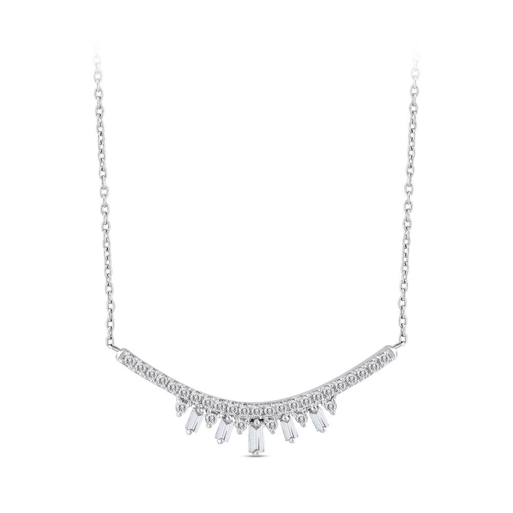 Baguette Diamond Necklace
