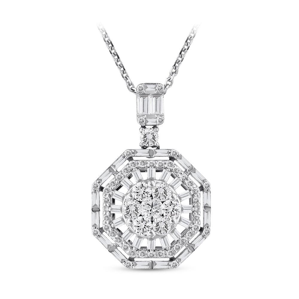 Baguette Diamond Necklace