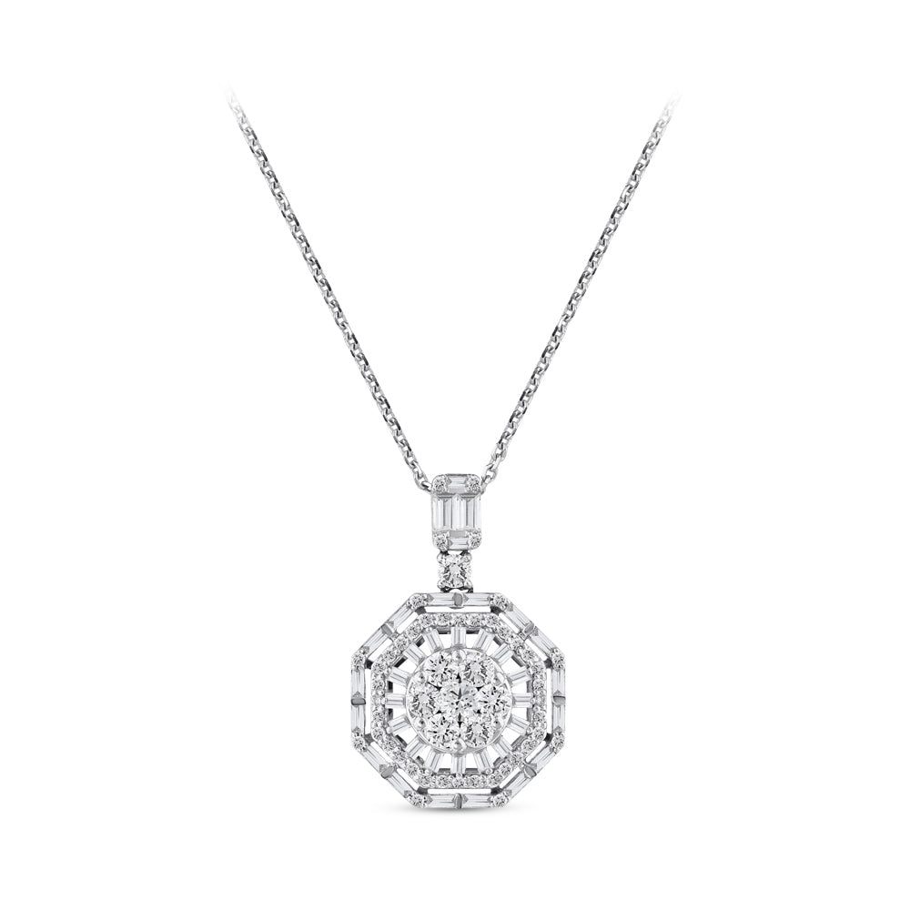 Baguette Diamond Necklace