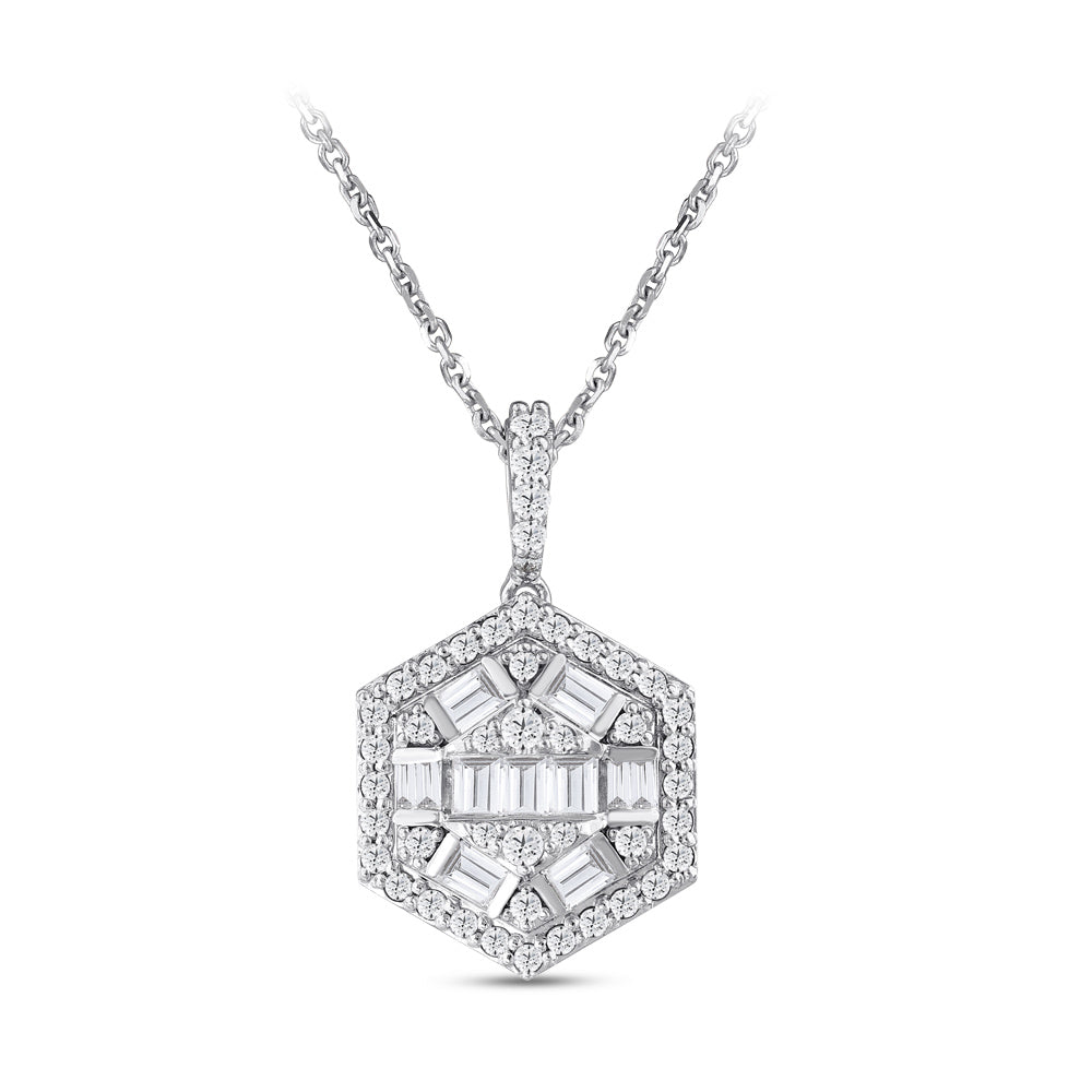Baguette Diamond Necklace