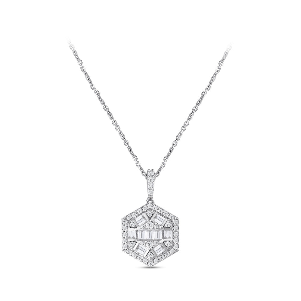 Baguette Diamond Necklace