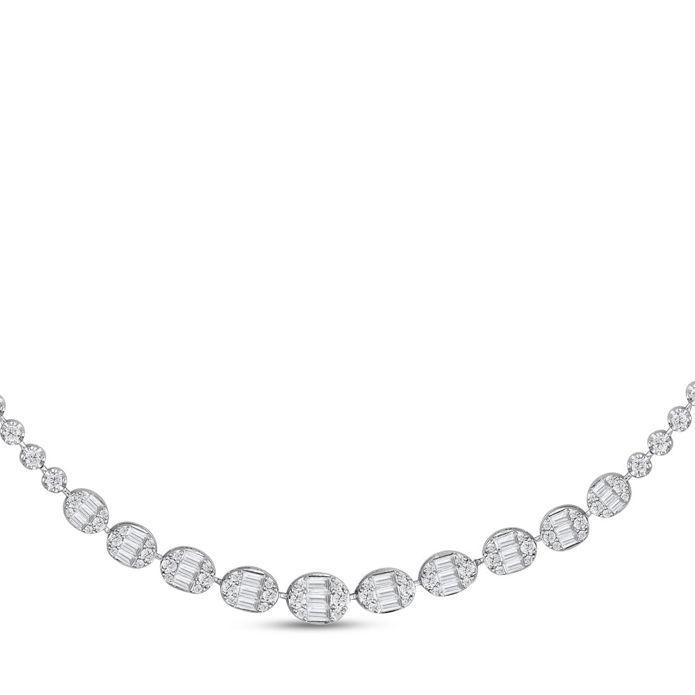 Baguette Diamond Necklace