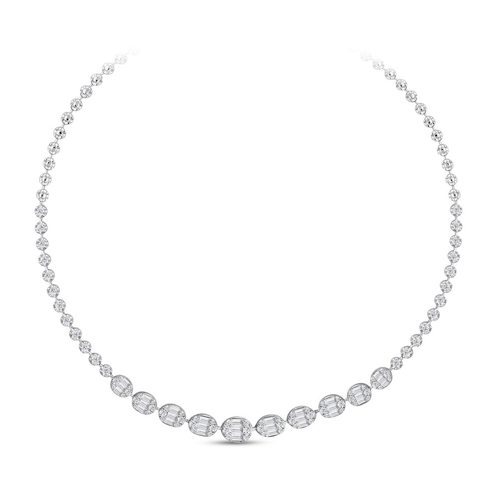 Baguette Diamond Necklace