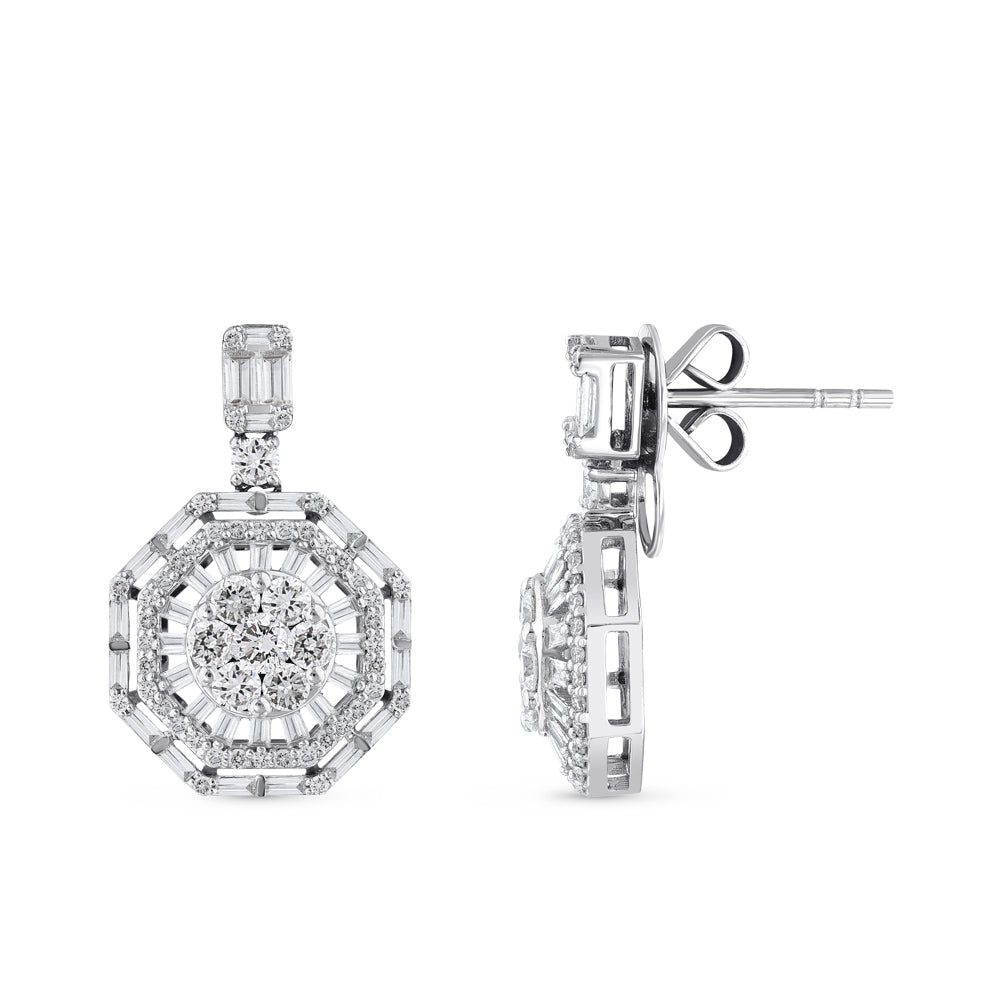 Baguette Diamond Earrings