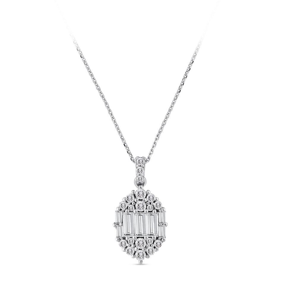 Baguette Diamond Necklace