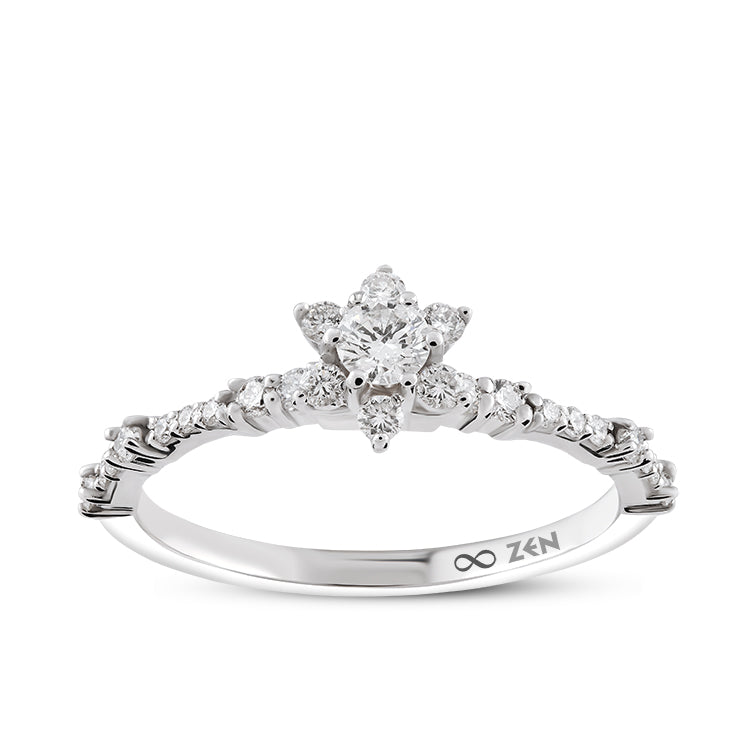 Modern Diamond Engagement Ring
