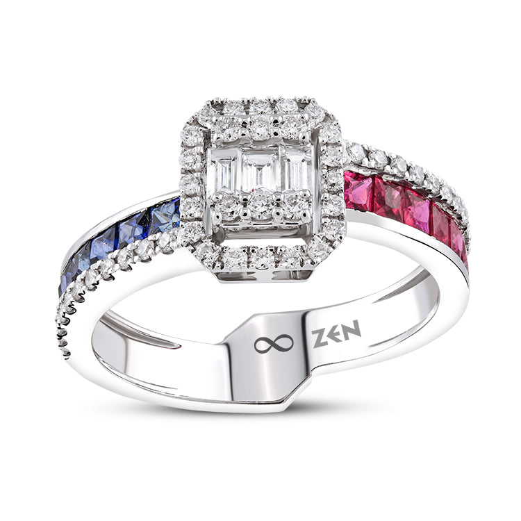 Sapphire Ruby Ring