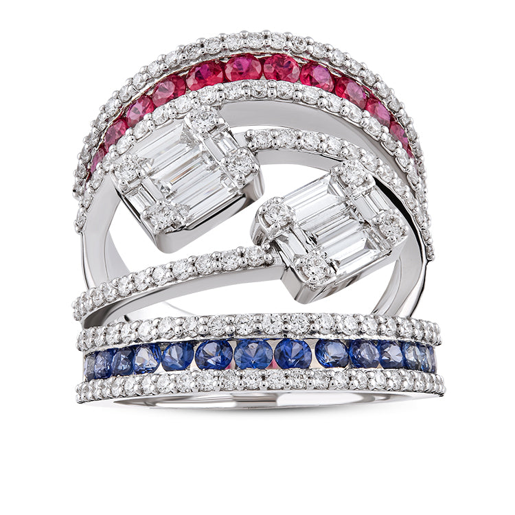 Sapphire Ruby Ring