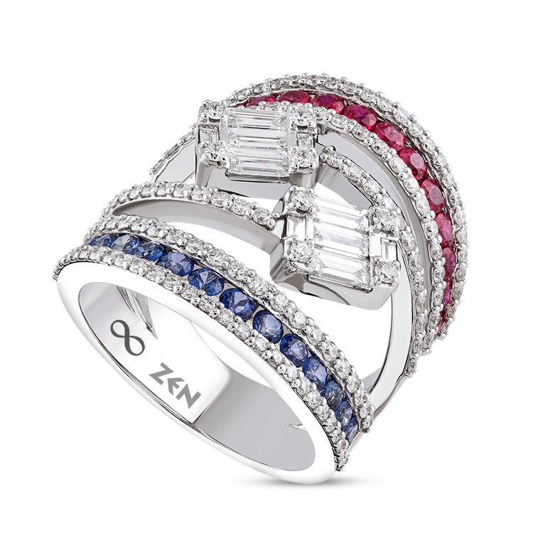 Sapphire Ruby Ring