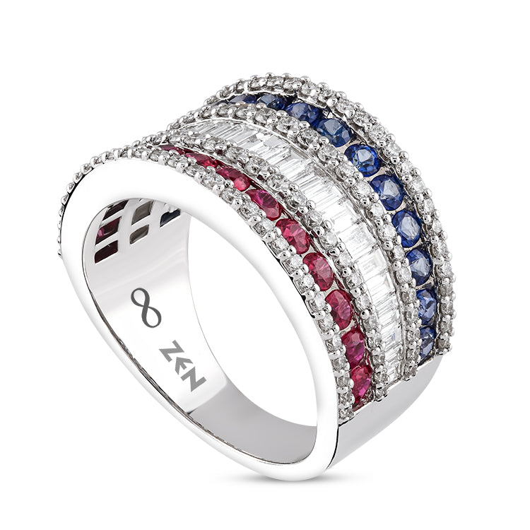 Sapphire Ruby Ring