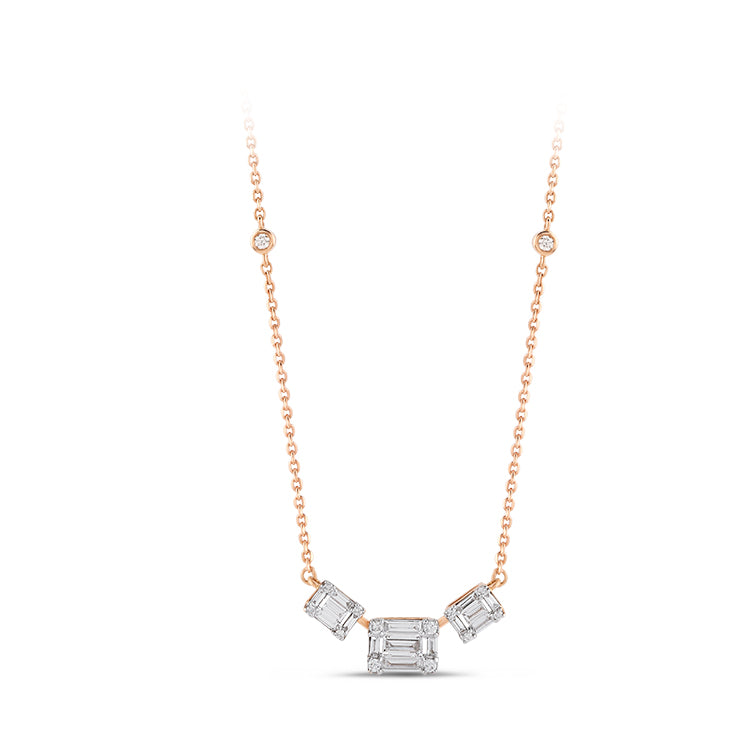 Baguette Diamond Necklace