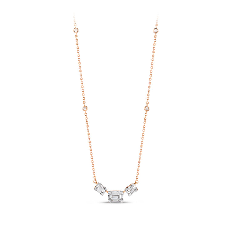 Baguette Diamond Necklace