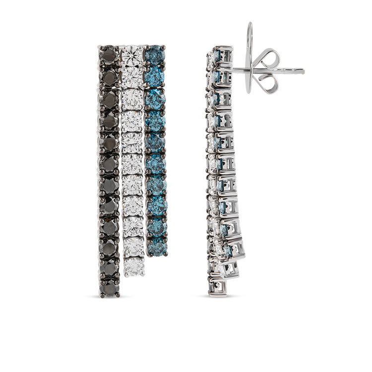 Diamond Tennis Earrings