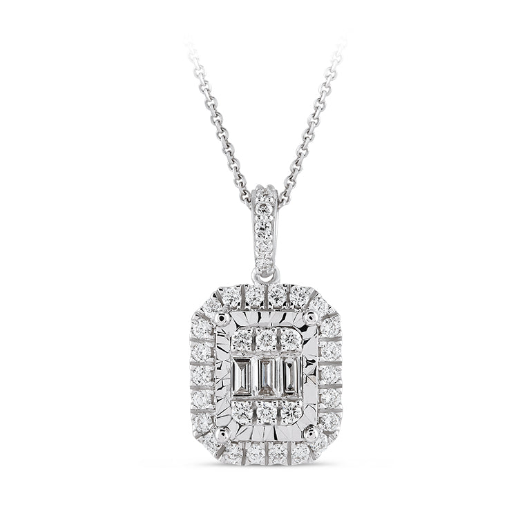 Baguette Diamond Necklace