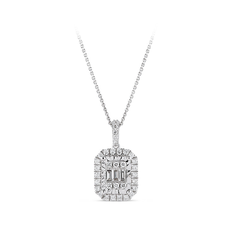 Baguette Diamond Necklace
