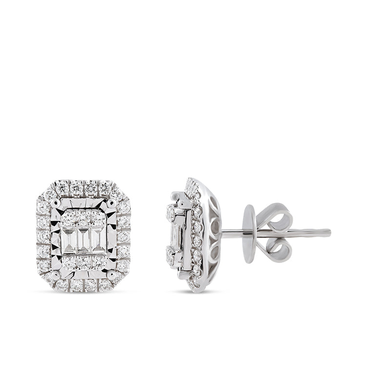 Baguette Diamond Earrings