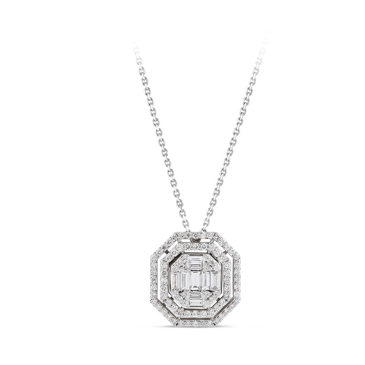 Baguette Diamond Necklace
